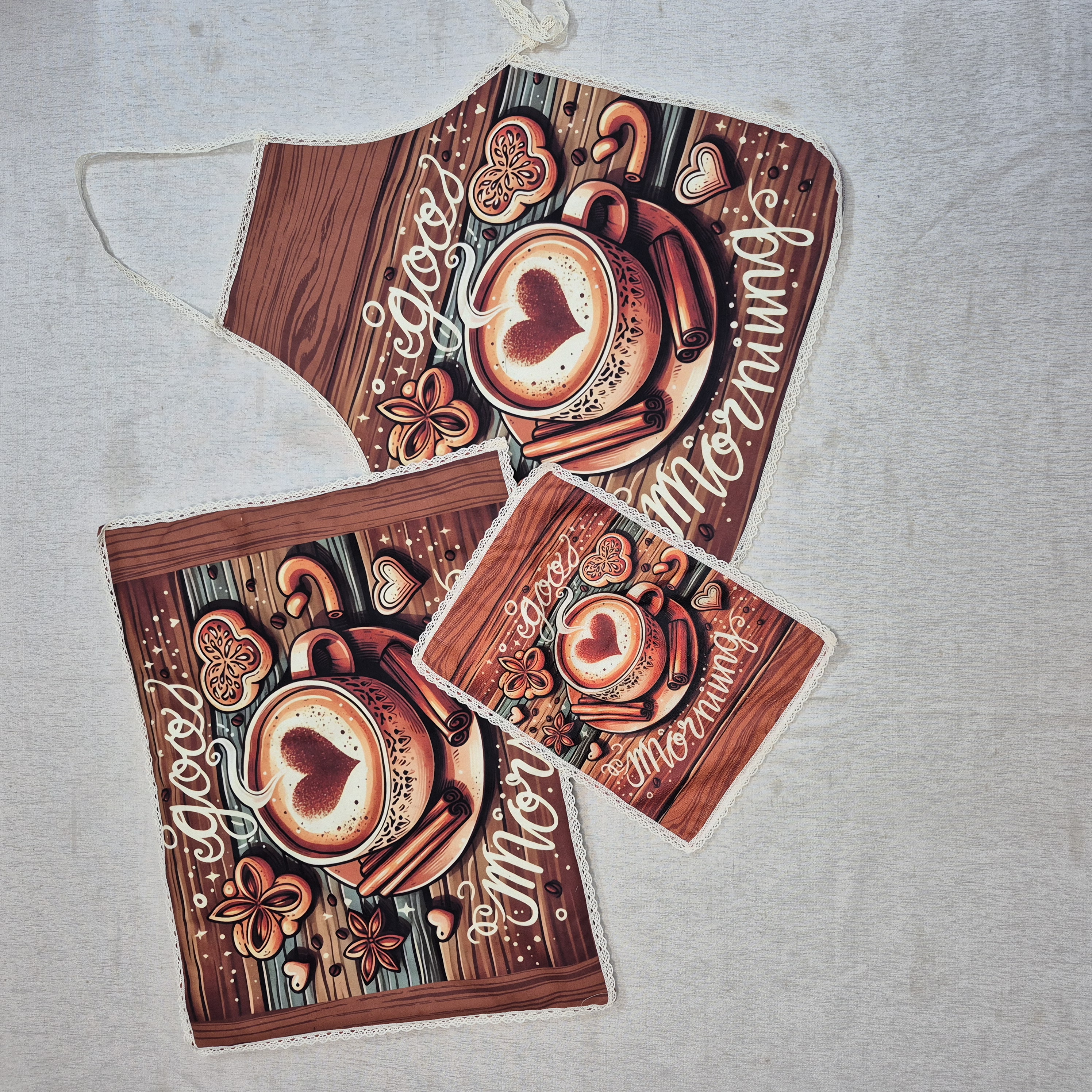 ست ۳ تکه آشپزخانه طرح Coffee